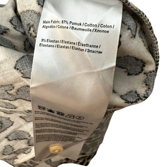 Anthropologie Tobie Pleated Shirt Dress Sz M NEW animal print - Picture 9 of 12